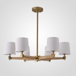 Люстра на штанге Imperiumloft Jorgenson White/Light wood STAVRA01 в интернет-магазине "Галерея света"