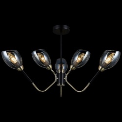 Люстра на штанге ILLUMICO  IL9960-6CSQ-79 BK AB в интернет-магазине "Галерея света"