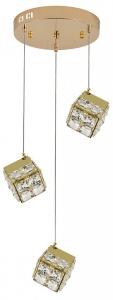 Подвесной светильник Indigo Radioso 12048/3P Gold в интернет-магазине "Галерея света"