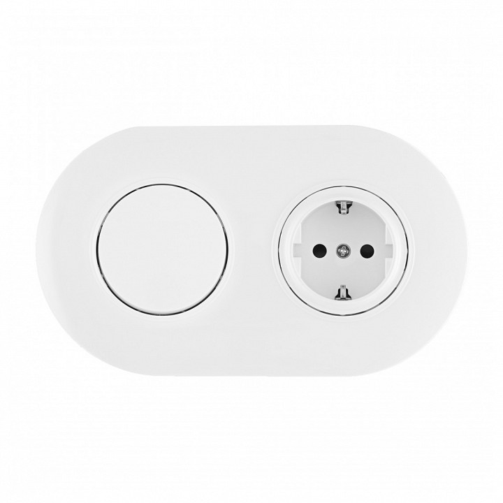 Блок с выключателями одноклавишными влагозащищенными Arte Milano SET08-2 SET08-2-40-1-30-1 white в интернет-магазине "Галерея света"