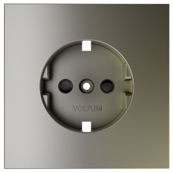 Накладка для розетки с заземлением и со шторками Voltum S70 VLS000704 в интернет-магазине "Галерея света"