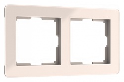 Рамка на 2 поста Werkel Acrylic (айвори) W0022743 в интернет-магазине "Галерея света"