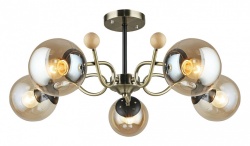 Люстра на штанге 02021-0.3-05 AB+BK в интернет-магазине "Галерея света"