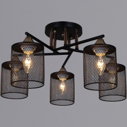 Люстра на штанге  91360-0.3-05 BK+FG в интернет-магазине "Галерея света"