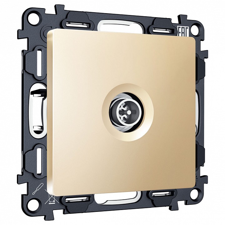 ТВ-розетка оконечная без рамки Ambrella Volt ALFA MA613005 в интернет-магазине "Галерея света"