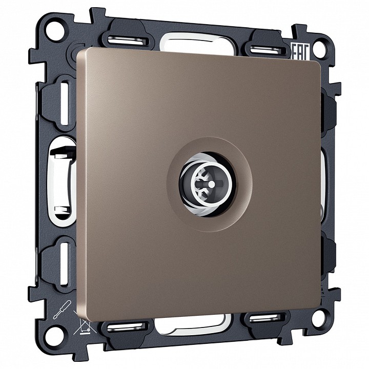 ТВ-розетка оконечная без рамки Ambrella Volt ALFA MA643005 в интернет-магазине "Галерея света"