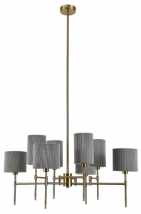 Люстра на штанге Indigo Plisse 13033/8R Brass в интернет-магазине "Галерея света"
