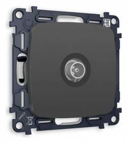 ТВ-розетка проходная без рамки Ambrella Volt OMEGA MO913030 в интернет-магазине "Галерея света"