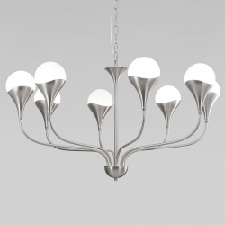 Подвесная люстра Eurosvet Calyx 60169/8 никель в интернет-магазине "Галерея света"