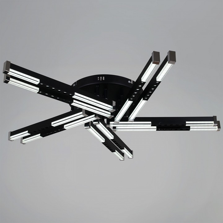 Люстра на штанге  24090-0.3-10 BK в интернет-магазине "Галерея света"