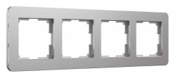 Рамка на 4 поста Werkel Platinum (алюминий) W0042606 в интернет-магазине "Галерея света"
