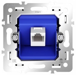 Механизм розетки Ethernet RJ-45 Voltum S70 VLS0601M в интернет-магазине "Галерея света"