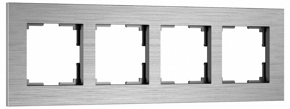 Рамка на 4 поста Werkel AluMax алюминий W0043506 в интернет-магазине "Галерея света"