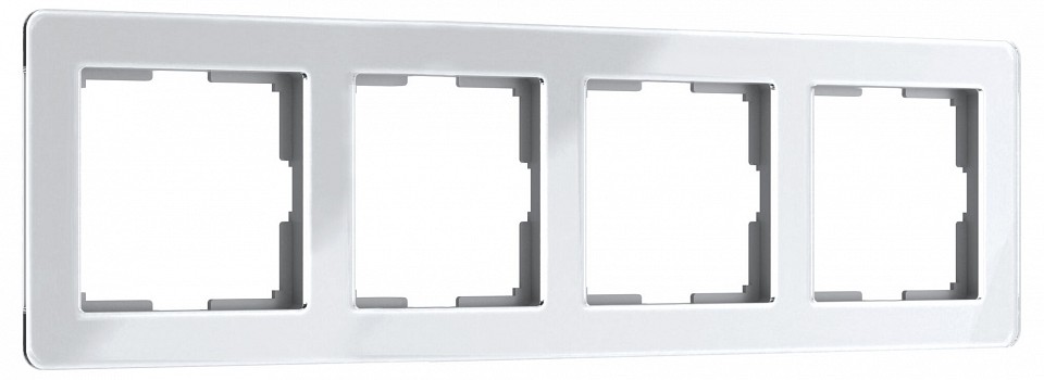 Рамка на 4 поста Werkel Acrylic (белый) W0042701 в интернет-магазине "Галерея света"