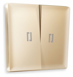 Клавиши для выключателя двухклавишного c подсветкой Ambrella Volt ALFA AP6040 в интернет-магазине "Галерея света"