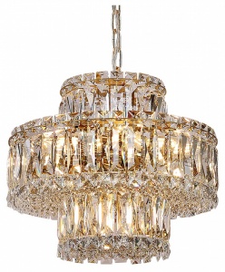 Подвесная люстра Newport 8450 8458+3/C gold в интернет-магазине "Галерея света"