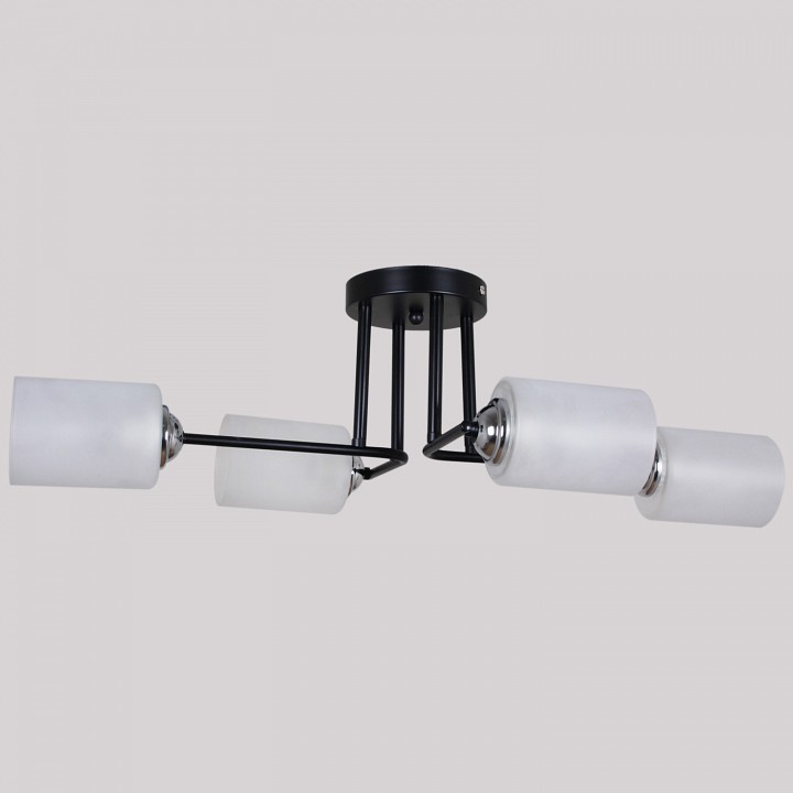 Люстра на штанге 70187-0.3-04 BK+CR в интернет-магазине "Галерея света"