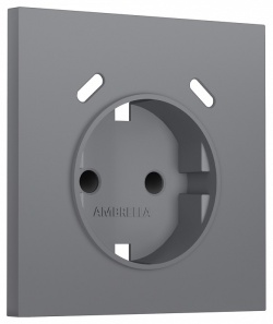 Накладка для розетки с заземлением и со шторками и 2хUSB type C Ambrella Volt SIGMA SP8705 в интернет-магазине "Галерея света"
