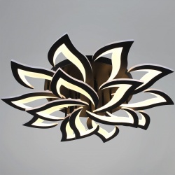 Люстра на штанге  30150-0.3-10+5 BK в интернет-магазине "Галерея света"