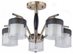 Люстра на штанге Arte Milano Napoli-2646 332646/5 AB+BK в интернет-магазине "Галерея света"