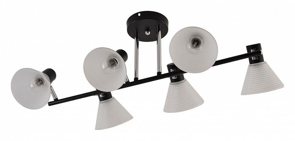 Люстра на штанге 01553-3.3-06B BK+CR в интернет-магазине "Галерея света"