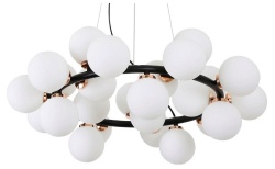 Подвесная люстра LUMINA DECO Marsiada LDP 6033-25 BK+MD в интернет-магазине "Галерея света"