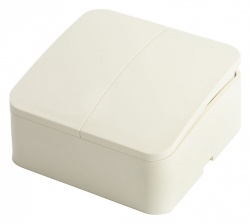 Выключатель двухклавишный Stekker София 49474 в интернет-магазине "Галерея света"