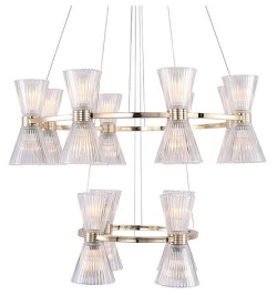 Подвесная люстра Newport 3610 3614/S gold new в интернет-магазине "Галерея света"