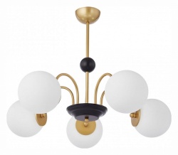 Люстра на штанге Arte Milano AM-Napoli 312066/D700/5 BS/BK в интернет-магазине "Галерея света"