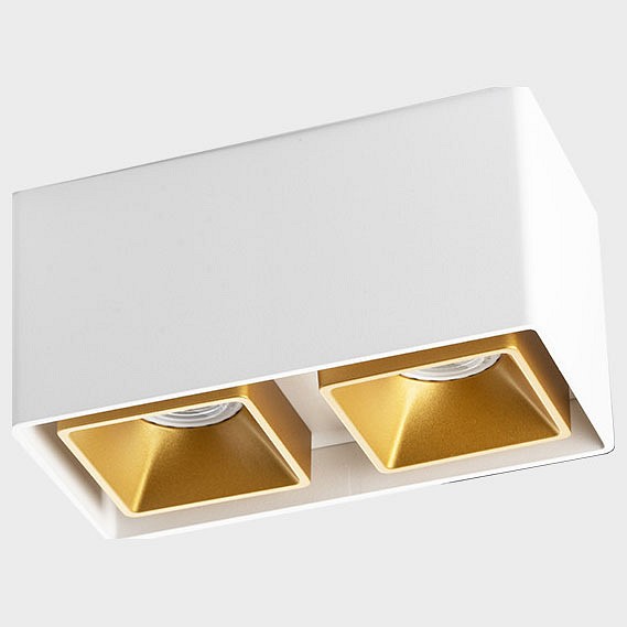 Накладной светильник Italline FASHION FX FASHION FX2 white + FASHION FXR gold - 2шт. в интернет-магазине "Галерея света"