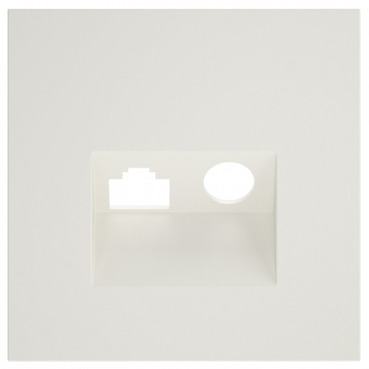 Накладка для ТВ-розетки и RJ-11 или RJ-45 Voltum S70 VLS002713 в интернет-магазине "Галерея света"