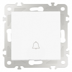 Кнопка звонка без рамки Arte Milano 206 206.36-1.white в интернет-магазине "Галерея света"