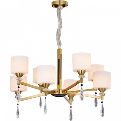 Подвесная люстра ILLUMICO IL5182 IL5182-8PLS-29 BRASS KELTIC в интернет-магазине "Галерея света"