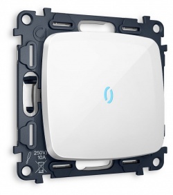 Выключатель проходной одноклавишный с подсветкой без рамки Ambrella Volt OMEGA MO102040 в интернет-магазине "Галерея света"