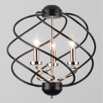 Подвесная люстра Eurosvet Sorrel 60105/3 черный в интернет-магазине "Галерея света"