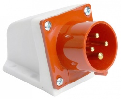 Вилка угловая 3P+PE Stekker  49446 в интернет-магазине "Галерея света"