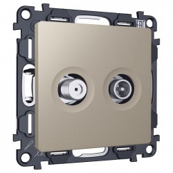 ТВ-розетка и SAT-розетка оконечная без рамки Ambrella Volt ALFA MA373310 в интернет-магазине "Галерея света"