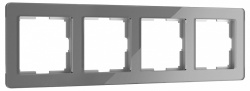 Рамка на 4 поста Werkel Acrylic (графит) W0042704 в интернет-магазине "Галерея света"