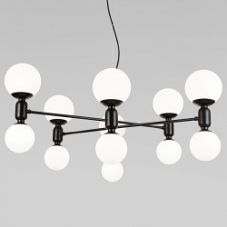 Подвесная люстра Eurosvet Bubble 30182 черный в интернет-магазине "Галерея света"