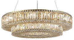 Подвесная люстра Newport 8450 8450+28/S gold в интернет-магазине "Галерея света"