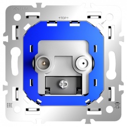 Механизм ТВ-розетки и SAT-розетки оконечные Voltum S70 VLS0604M в интернет-магазине "Галерея света"