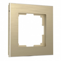 Рамка на 1 пост Werkel Aluminium (шампань) W0011711 в интернет-магазине "Галерея света"