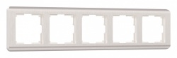 Рамка на 5 постов Werkel Stream (перламутровый) W0052113 в интернет-магазине "Галерея света"