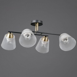 Люстра на штанге ILLUMICO IL0845 IL0845-4CSQ-25BKAB ELITE в интернет-магазине "Галерея света"