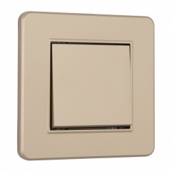 Выключатель одноклавишный Arte Milano SET16-1 SET16-1-30-1 shampan в интернет-магазине "Галерея света"