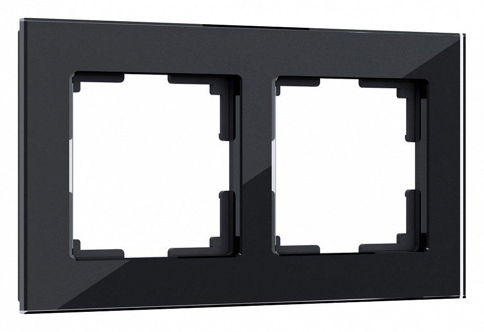 Рамка на 2 поста Werkel Favorit (черный) W0021108 в интернет-магазине "Галерея света"