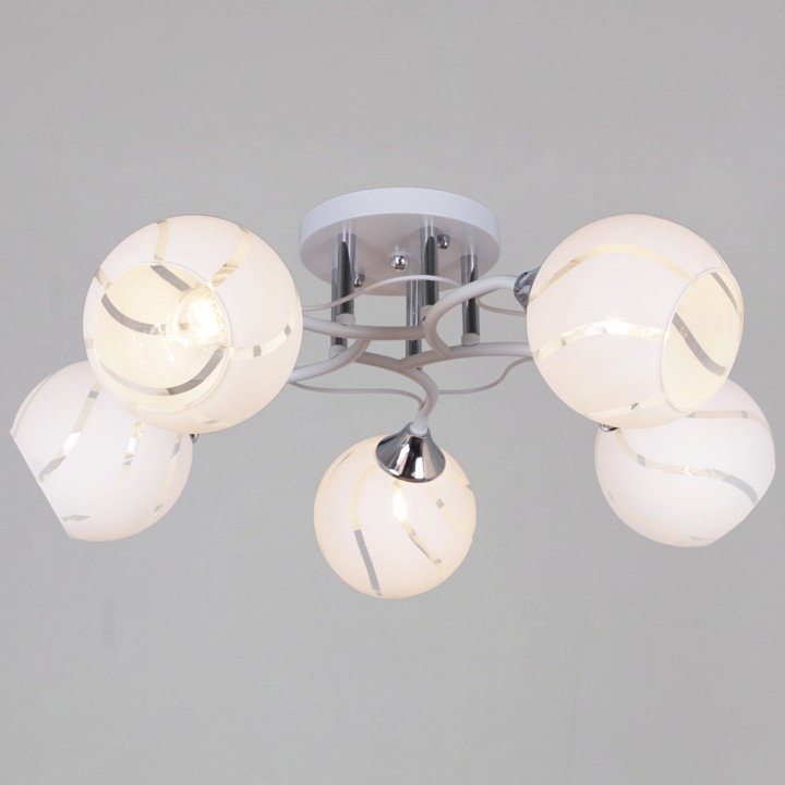 Люстра на штанге  99360-0.3-05 WH+CR в интернет-магазине "Галерея света"