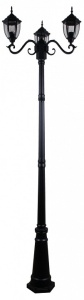 Фонарный столб 00837-0.7-003SL 2.2M BK в интернет-магазине "Галерея света"