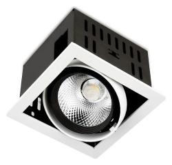 Встраиваемый светильник Ambrella Light Cardano T811 BK/CH 12W 4200K в интернет-магазине "Галерея света"