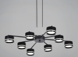 Подвесная люстра  19490-0.4-4+4 Black в интернет-магазине "Галерея света"